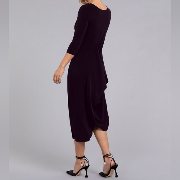 🇨🇦 SYMPLI black drama dress, 3/4 Sleeve size 6, NWT - Picture 13 of 16